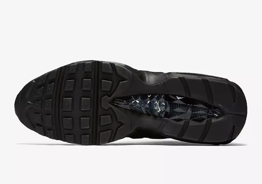 Nike Air Max 95 Кроссовкаҳои Triple Black 806809-001