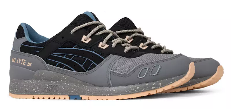 ASICS Gel Lyte III Ochiq kulrang qora ko'k yalang'och