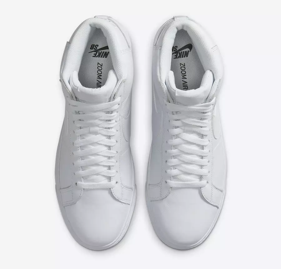 Nike SB Zoom Blazer Mid Triple White 864349-105 Датум на издавање