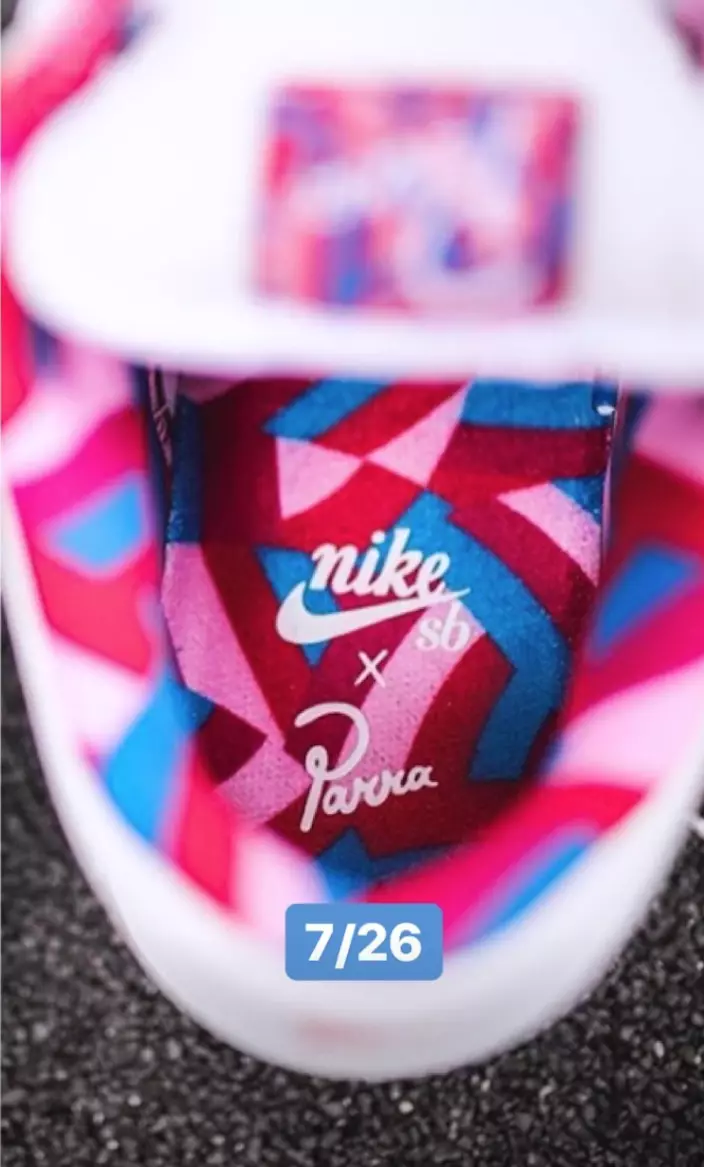 Parra Nike SB Dunk Low 2019 Дата на издаване