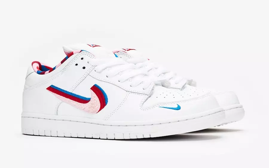 Parra Nike SB Dunk Low CN4504-100 2019 Data de lançamento