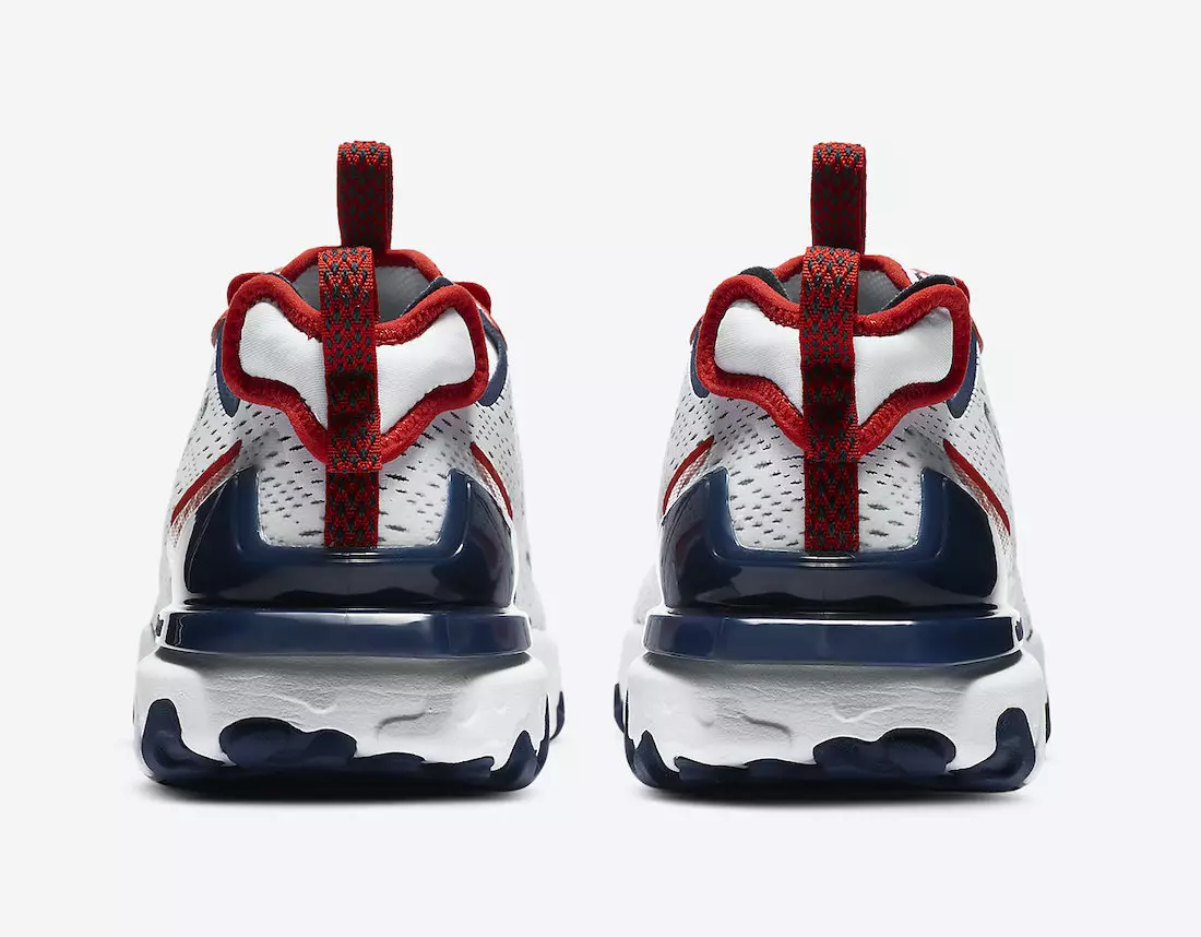 Nike React Vision White Navy Red CW7355-100 ဖြန့်ချိသည့်ရက်စွဲ