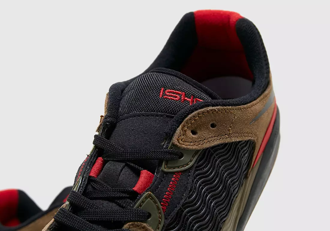 Nike SB Ishod Light Olive Black Varsity Red DC72320-300 Чыгарылган күнү