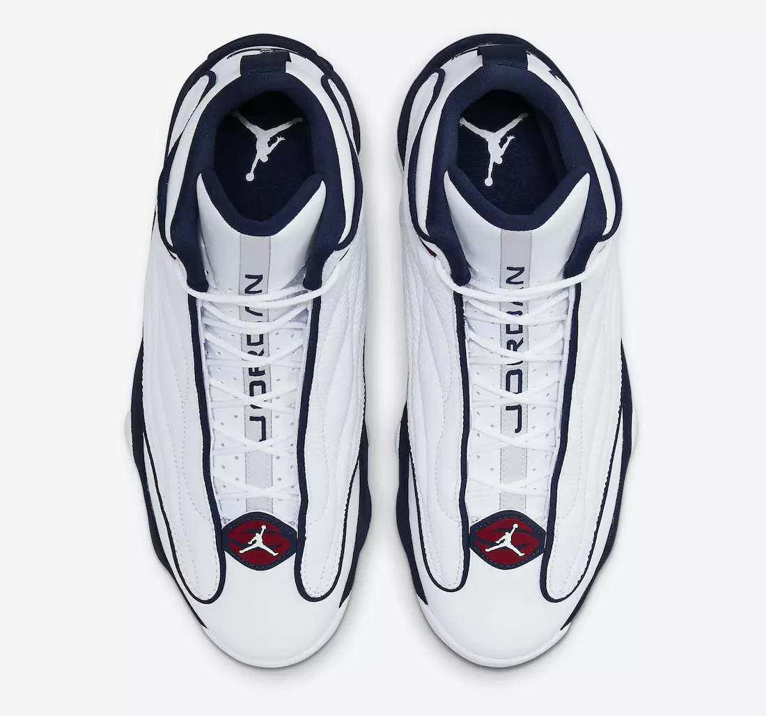 Jordan Pro Strong White Navy Red DC8418-002 Tarehe ya Kutolewa