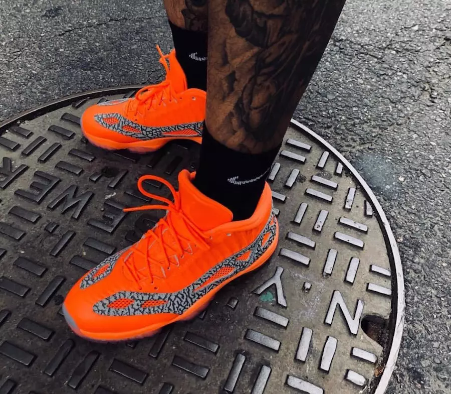 Air Jordan 11 Low IE Orange Elefant Print