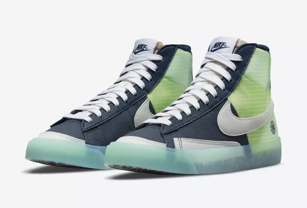 Nike Blazer Lár GS Bog go Zero Armory Navy DO2699-400 Dáta Eisiúna