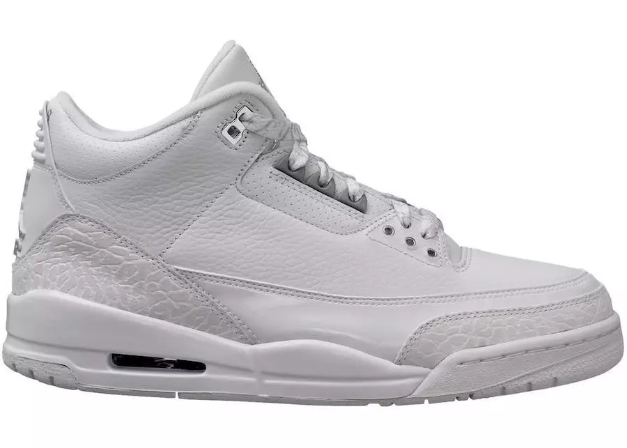 Air Jordan 3 Triple White 136064-111 Шығарылған күні