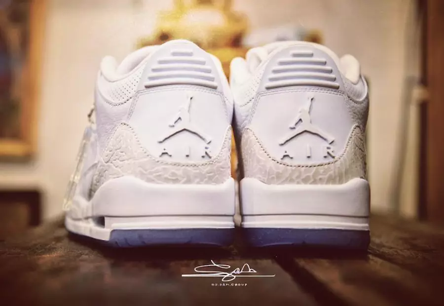 Белые туфли на каблуках Air Jordan 3