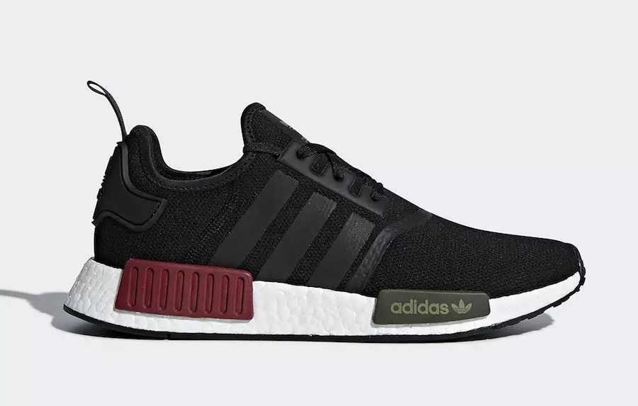 Sortie de la adidas NMD R1 avec pare-chocs bordeaux et olive