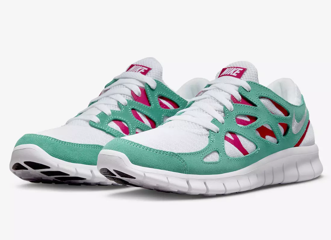 Nike Free Run 2 nổi bật với màu Berry và Green