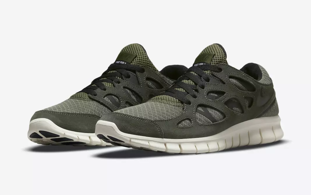 Nike Free Run 2 Sequoia Medium Olive 537732-305 Dáta Eisiúna