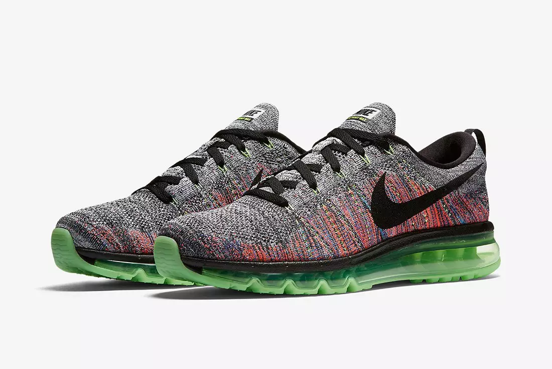 Nike Flyknit Aeir Max Multicolor Taibhse Glas