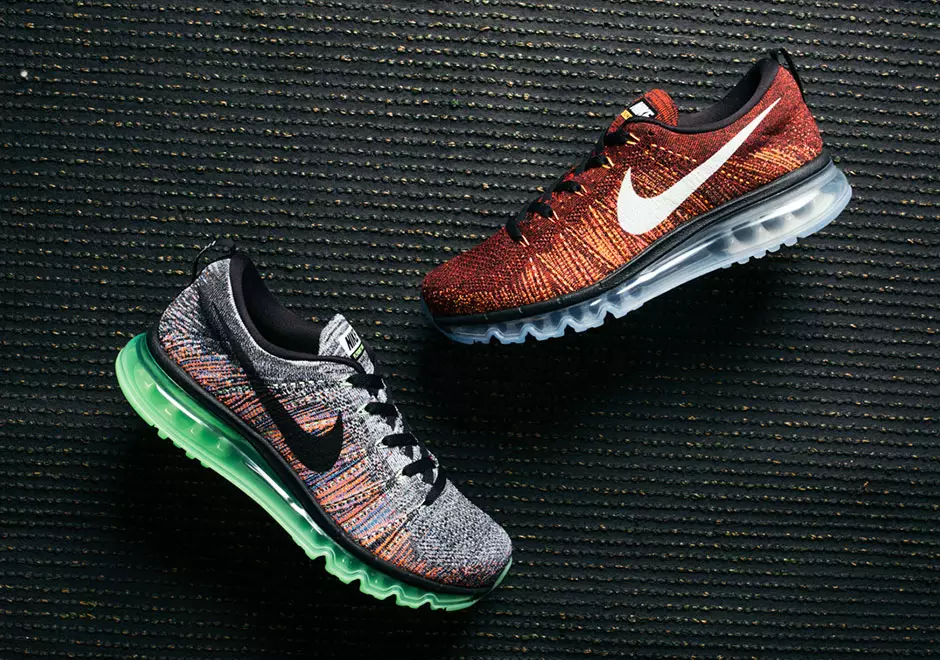 Nike Flyknit Air Max Gray Multicolor