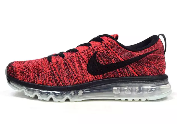 Nike Flyknit Air Max Black Grey Red White