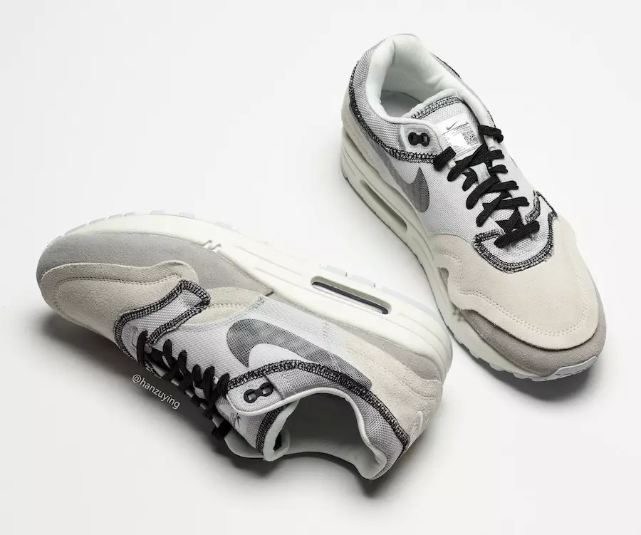 Nike Air Max 1 Ters Yüz Açık Gri 858876-013 Çıkış Tarihi