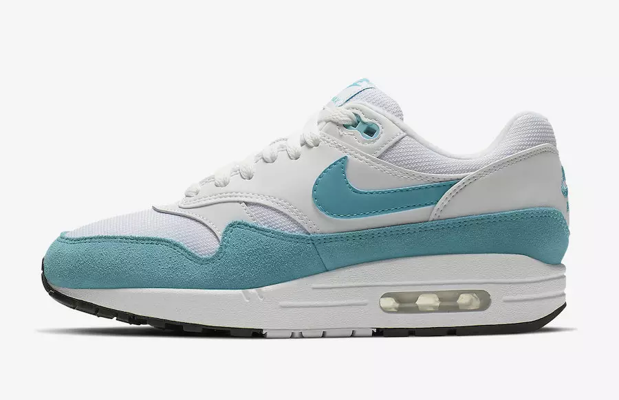 Nike Air Max 1 White Turquoise 319986-117 Թողարկման ամսաթիվ