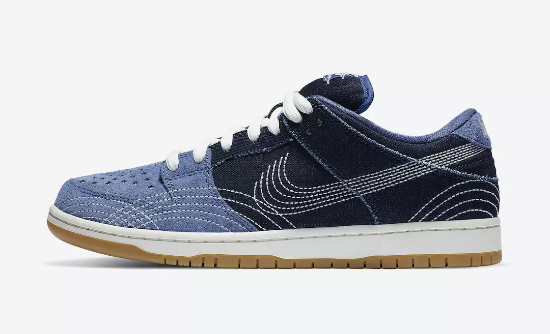 Nike SB Dunk Low Sashiko Denim Gum CV0316-400 Releasedatum