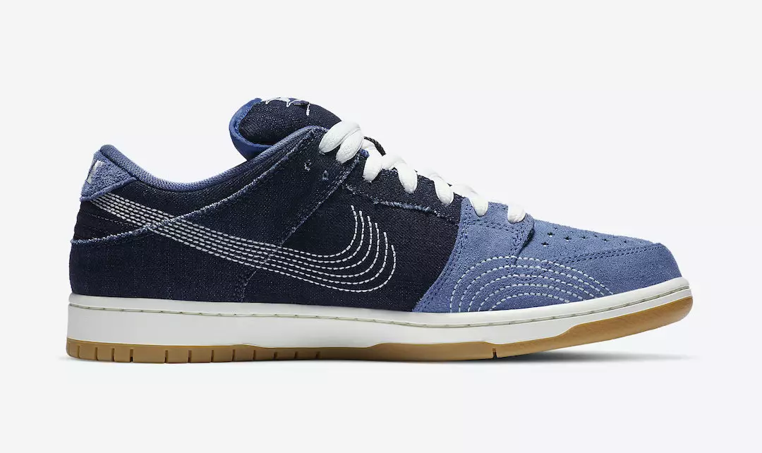 Nike SB Dunk Low Sashiko Denim Gum CV0316-400 väljalaskekuupäev