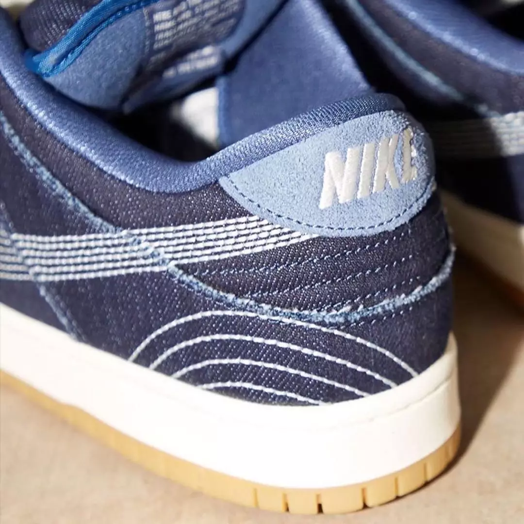 Nike SB Dunk Low Sashiko Denim Gum CV0316-400 2020 Release Date