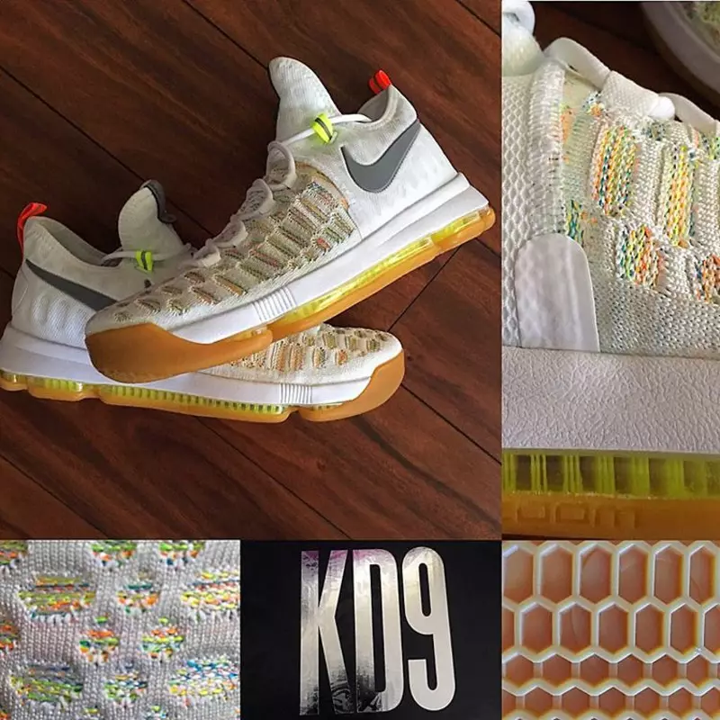 Nike KD 9 Blanco Multicolor Goma