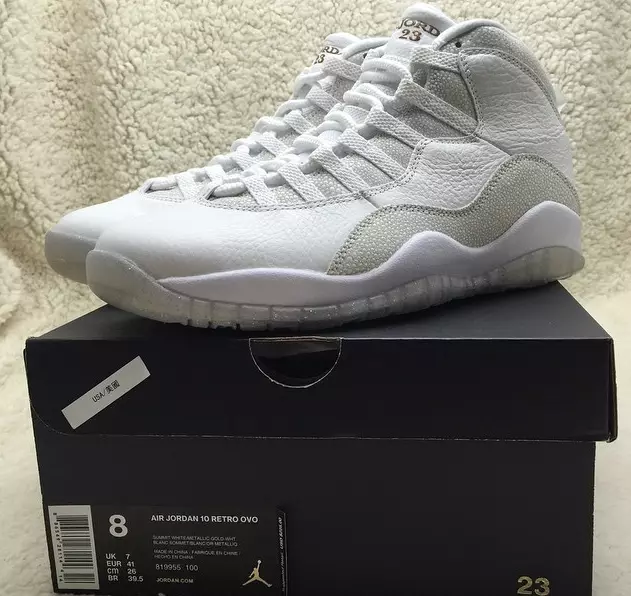 Air Jordan 10 OVO ဖြန့်ချိသည့်ရက်စွဲ