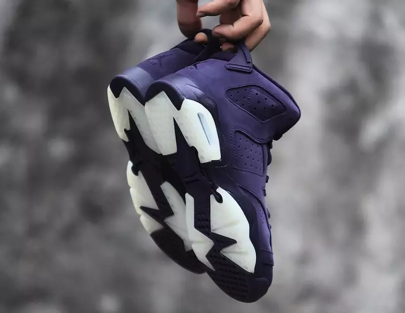 زیره Air Jordan 6 GS Purple در شب سال نو