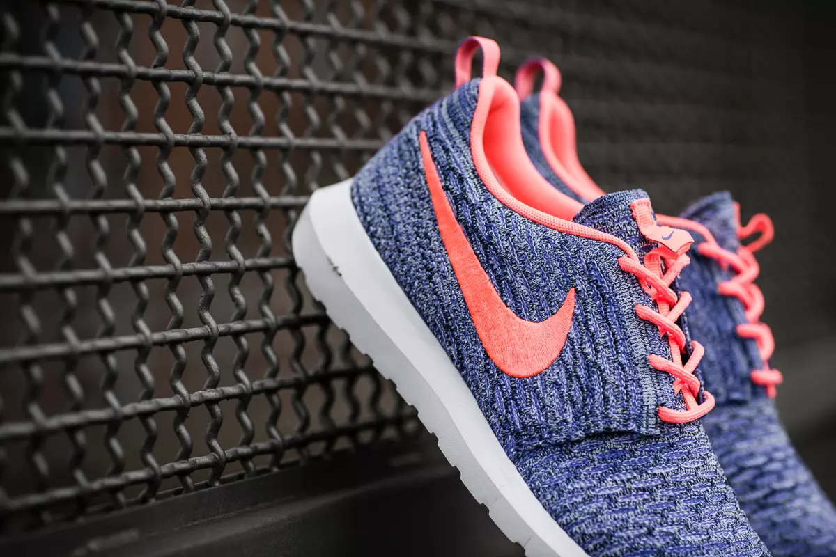 Nike Flyknit Roshe Run NM Persian Violet Hot Lava