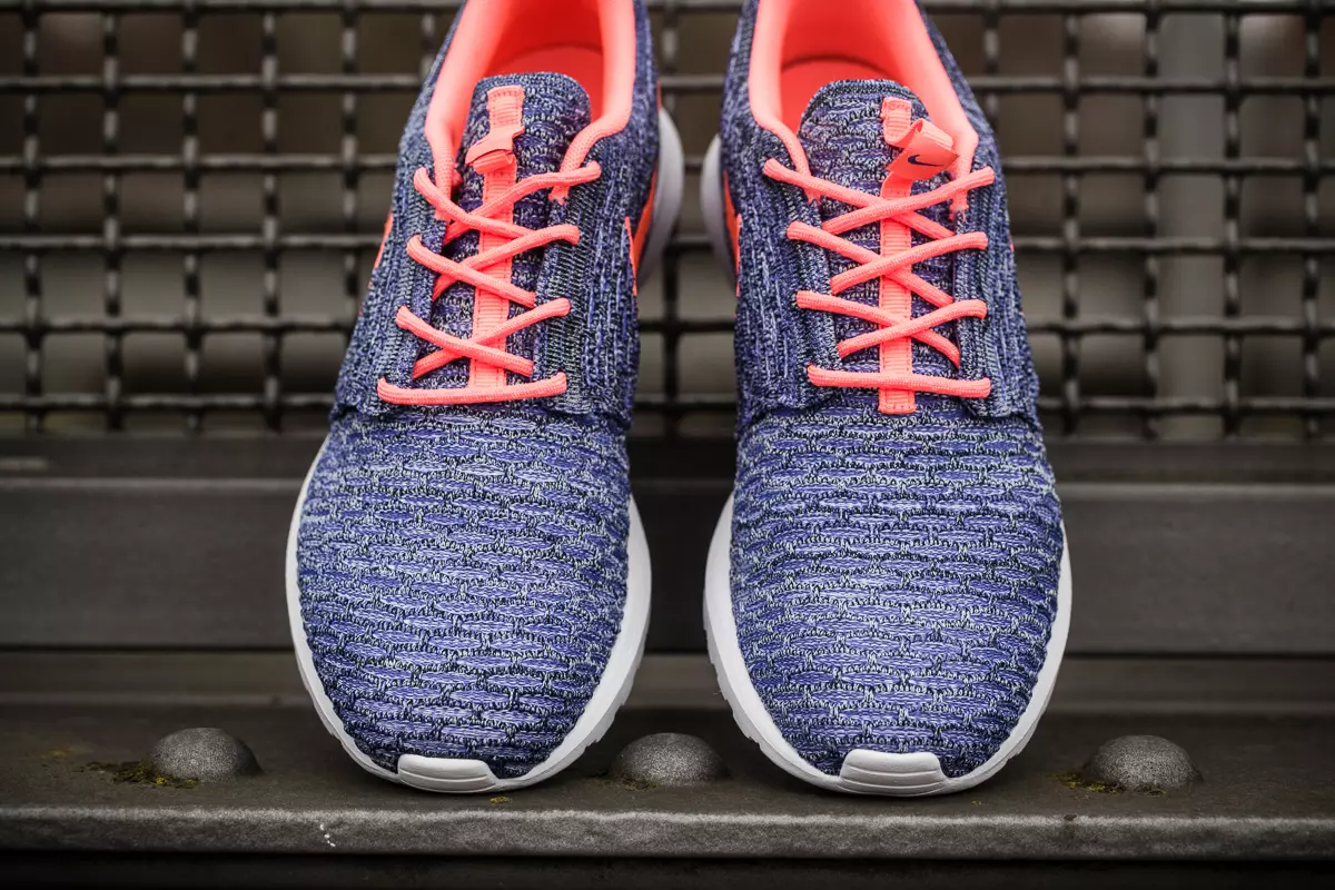 Nike Flyknit Roshe Run NM Persian Violet Hot Lava