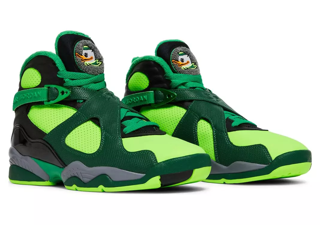 Air Jordan 8 Oregon Ducks PE Green