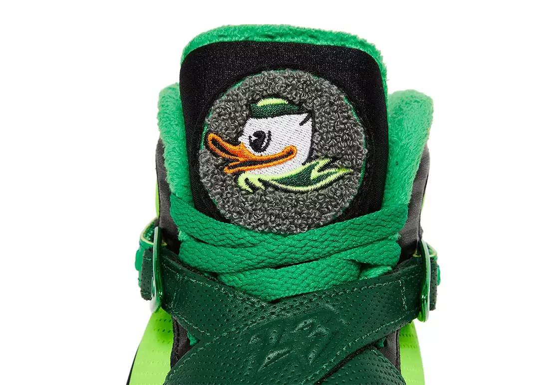 Air Jordan 8 Oregon Ducks PE vihreä