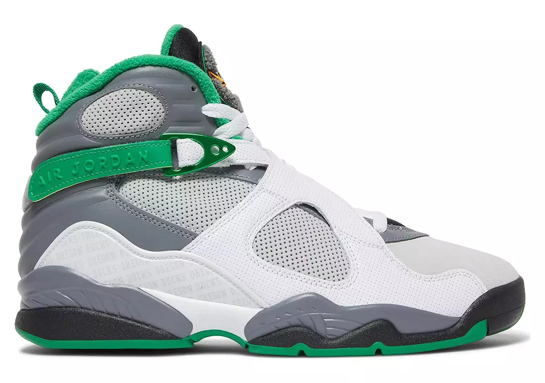 Air Jordan 8 Oregon Ducks PE bílá