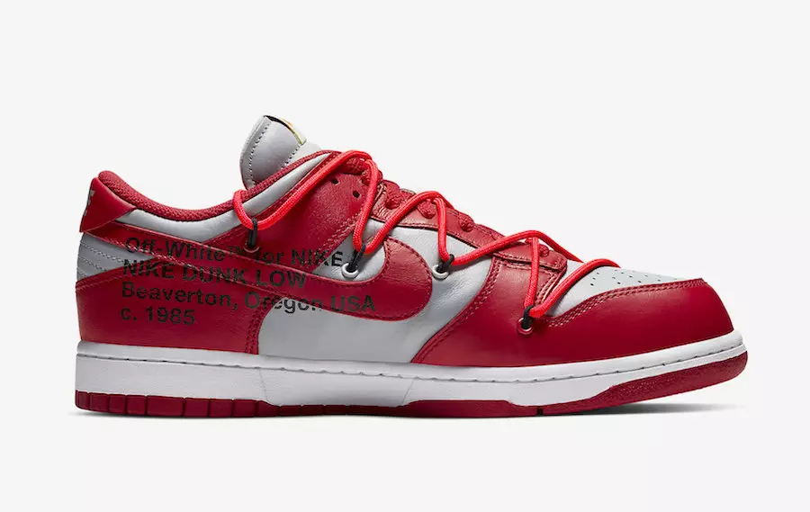 Lasmuigh den Bhán Nike Dunk Íseal Dearg Liath CT0856-600 Dáta Eisiúna