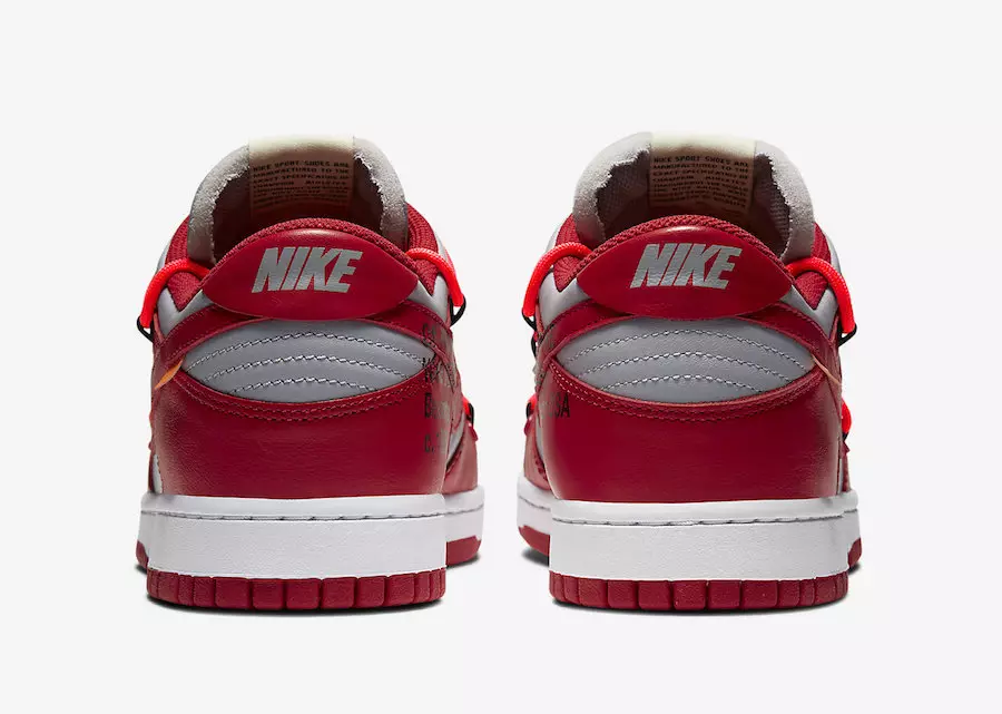 Off-White Nike Dunk Low Red Grey CT0856-600 Data premiery