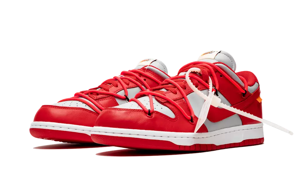 Off-White Nike Dunk Low University Red Wolf Grey CT0856-600 2019 – Preisgestaltung zum Erscheinungsdatum