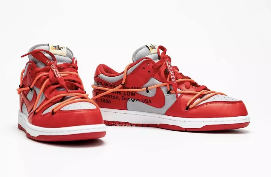 Törtfehér Nike Dunk Low Univeristy Red Wolf Grey CT0856-600 2019 Megjelenés dátuma