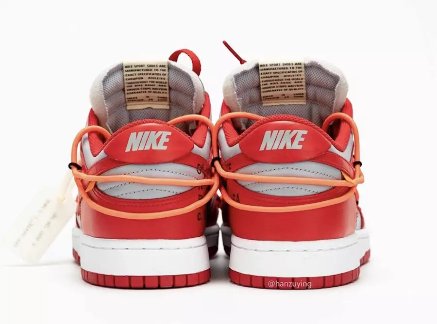 Цагаан өнгийн Nike Dunk Low Univeristy Red Wolf Grey CT0856-600 2019 Гарсан огноо