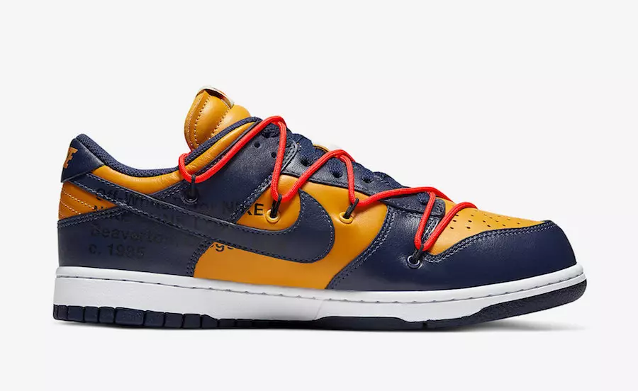 Off-White Nike Dunk Low Gold Navy CT0856-700 – data premiery