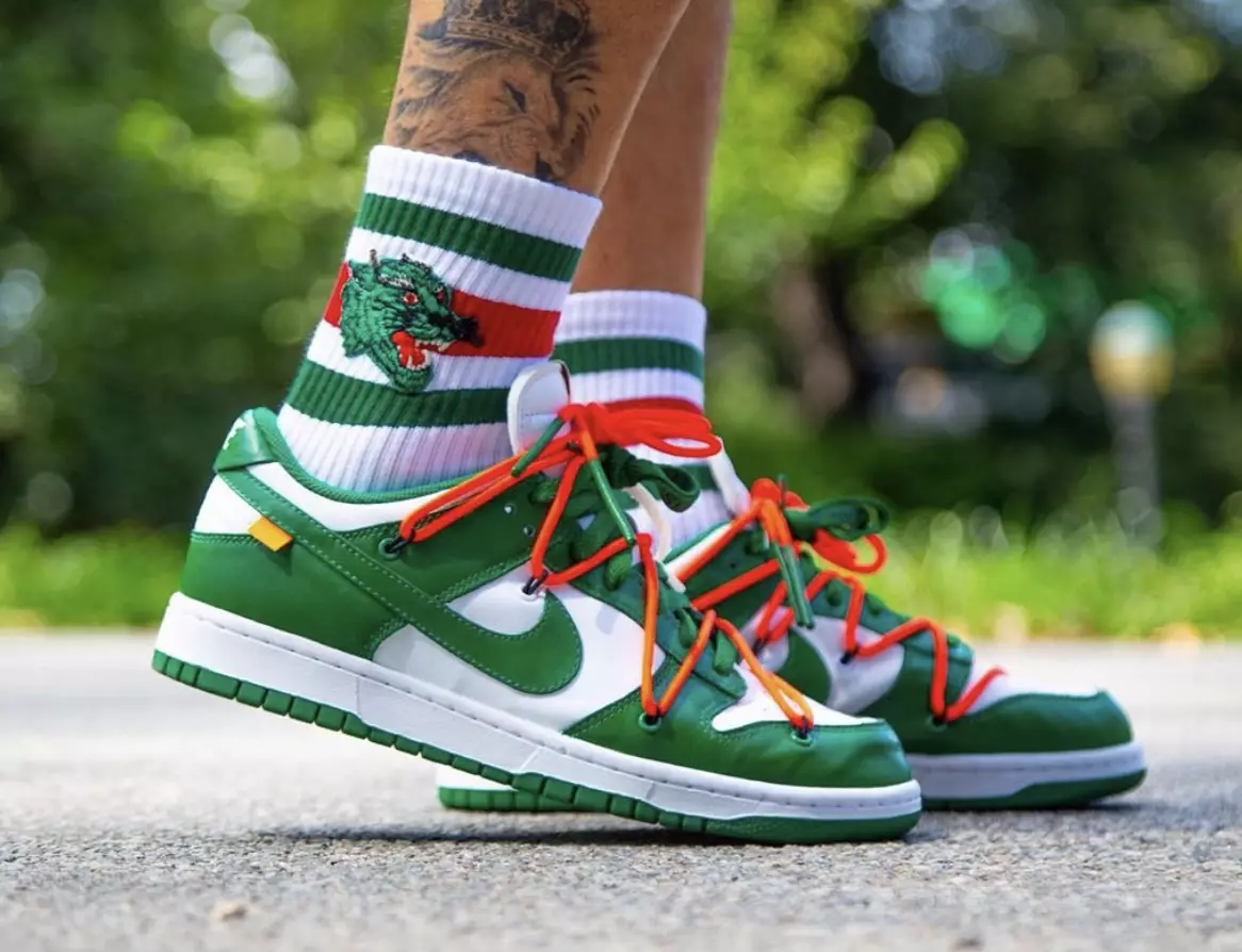 Lasmuigh den Bhán x Nike Dunk Low Pine Green CT0856-100 Praghsáil Dáta Eisiúna 2019