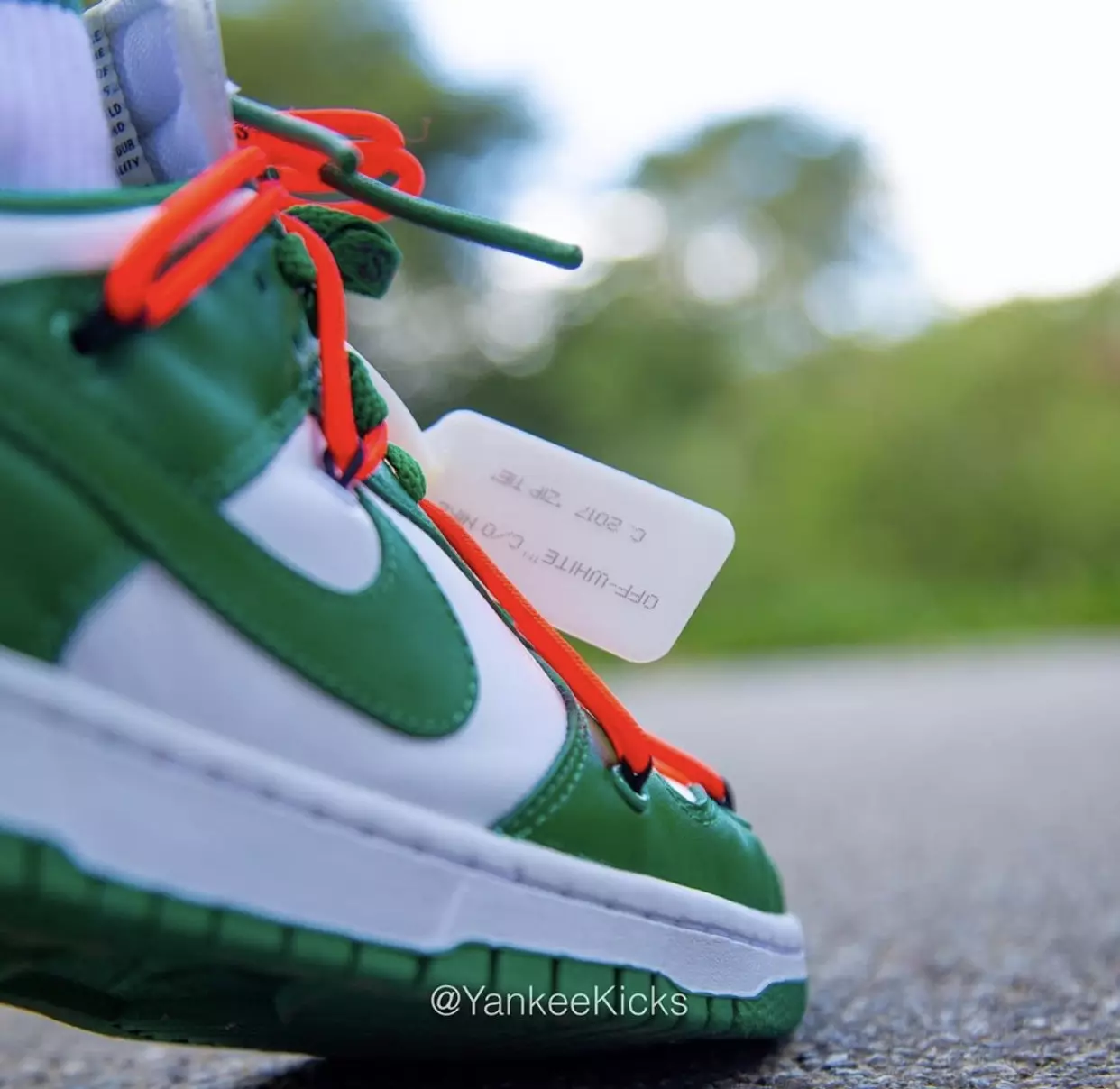 Off-White x Nike Dunk Low Pine Green CT0856-100 2019 Buraxılış Tarixi Qiymətləndirmə