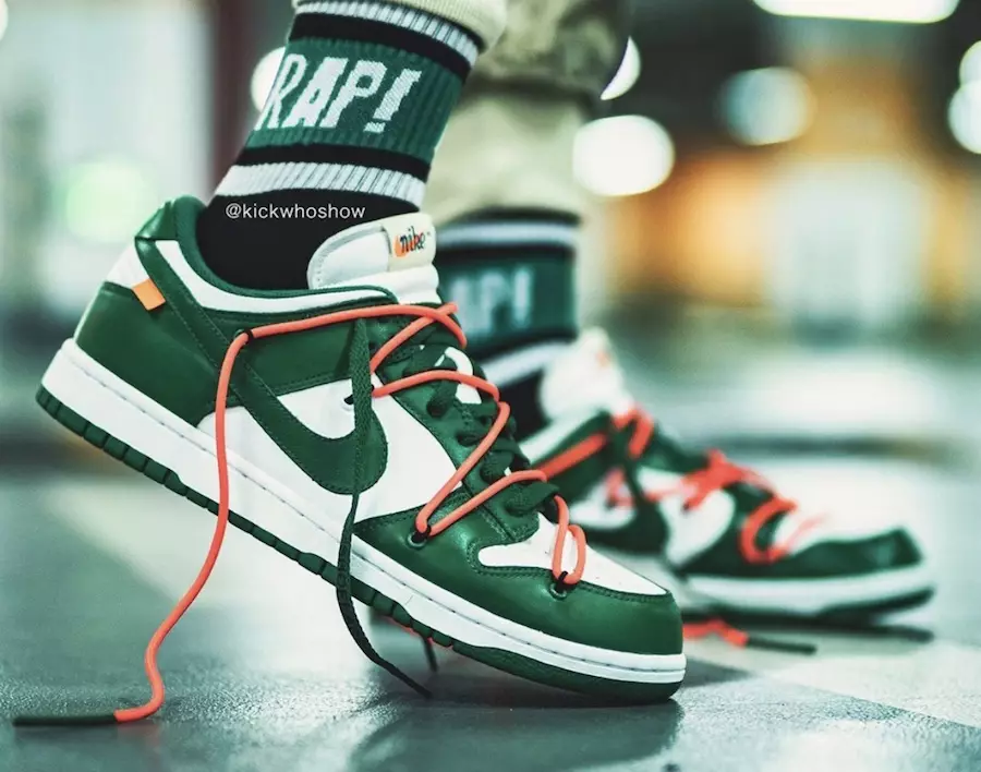 Oq rangli Nike Dunk Low Pine Green CT0856-100 2019 Chiqarilgan Sana Narxi