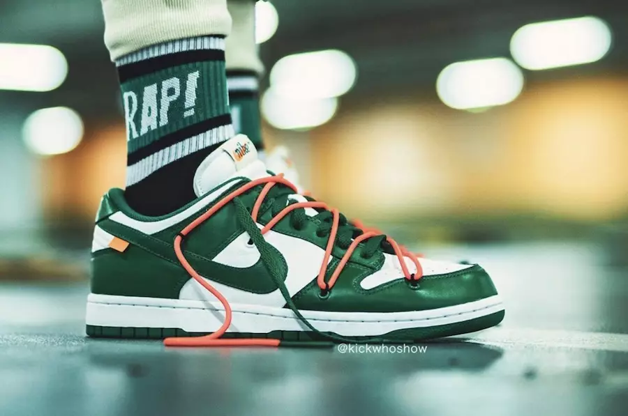 Off-White Nike Dunk Low Pine Green CT0856-100 2019 Data de lançamento Preço