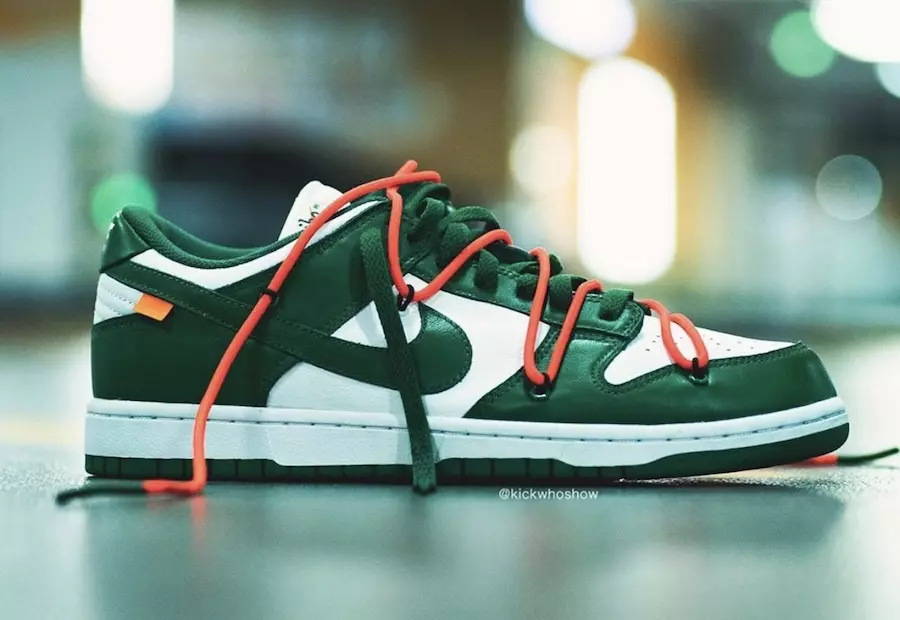 Off-White Nike Dunk Low Pine Green CT0856-100 2019 Data de lançamento Preço