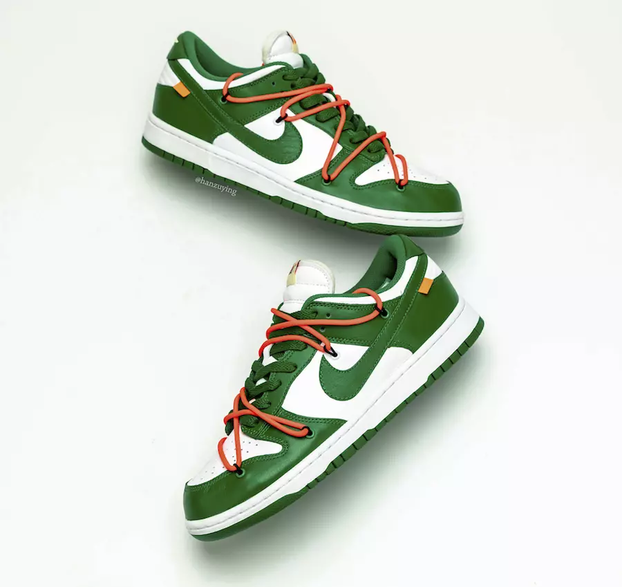 Luonnonvalkoinen x Nike Dunk Low Pine Green CT0856-100 2019 Julkaisupäivä