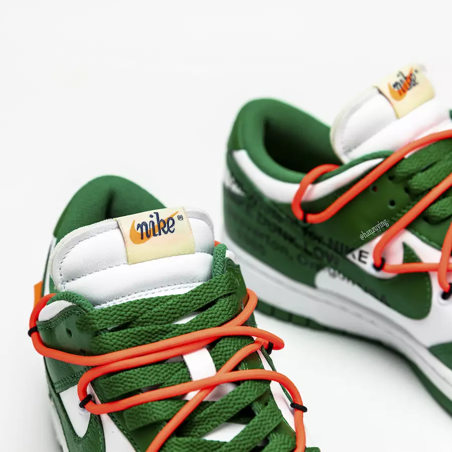 Off-White x Nike Dunk Low Pine Green CT0856-100 2019 Buraxılış Tarixi