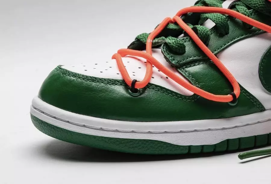 Off-White Nike Dunk Low Pine Green CT0856-100 2019 Udgivelsesdato Pris