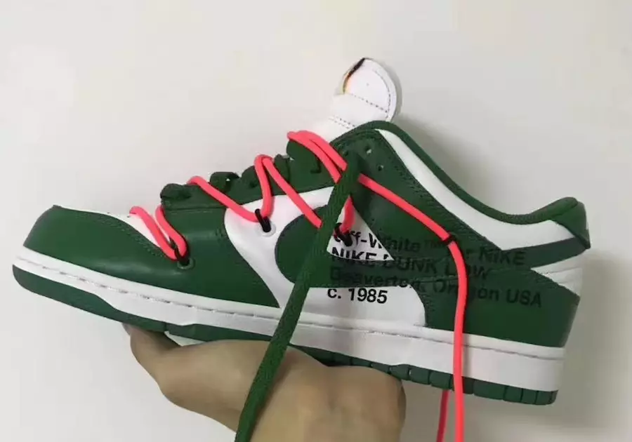 Off-White Nike Dunk Low Pine Green CT0856-100 Дата выпуска