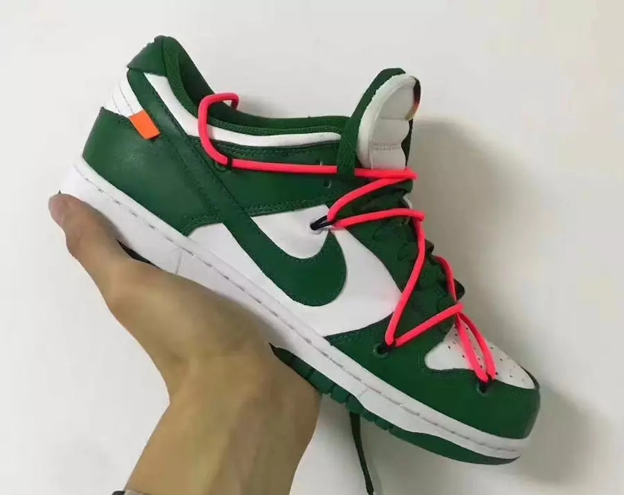 Off-White Nike Dunk Low Pine Green CT0856-100 Дата выпуска