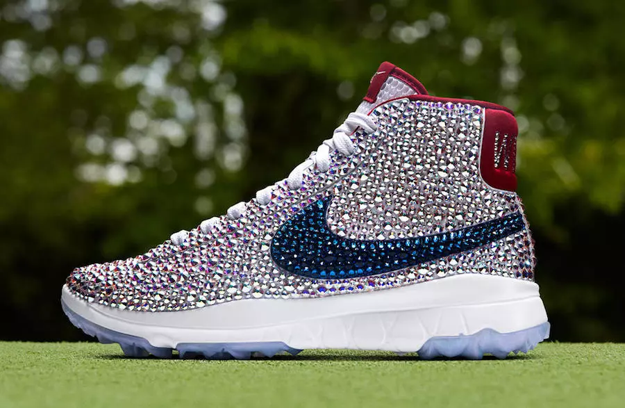 Nike revela tênis de golfe cobertos de cristais Swarovski para Michelle Wie e Melissa Reid