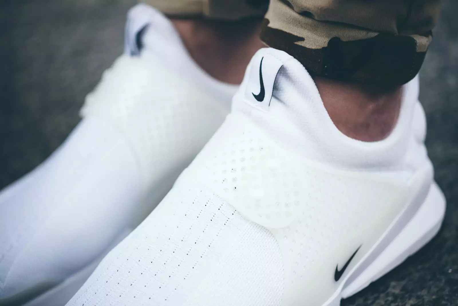 White Nike Sock Dart USA 4th July