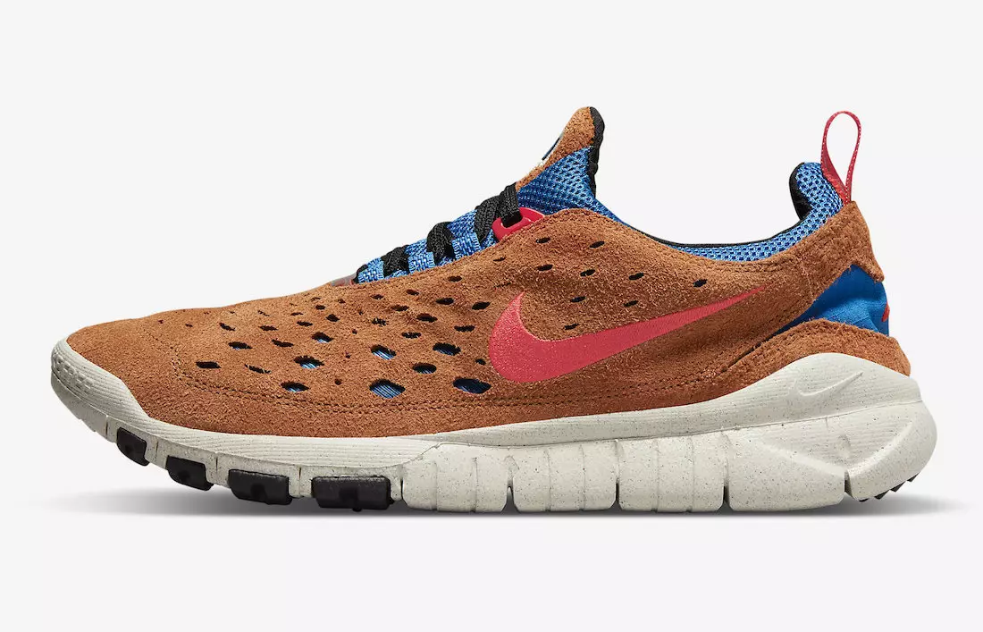 Nike Free Run Trail Dark Russet Habanero Red Blue Nebula CW5814-201 გამოშვების თარიღი